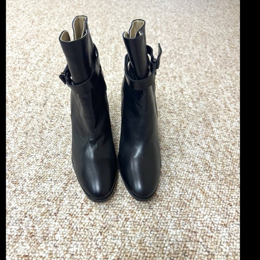 Theory Black Boot in Leather Size 39